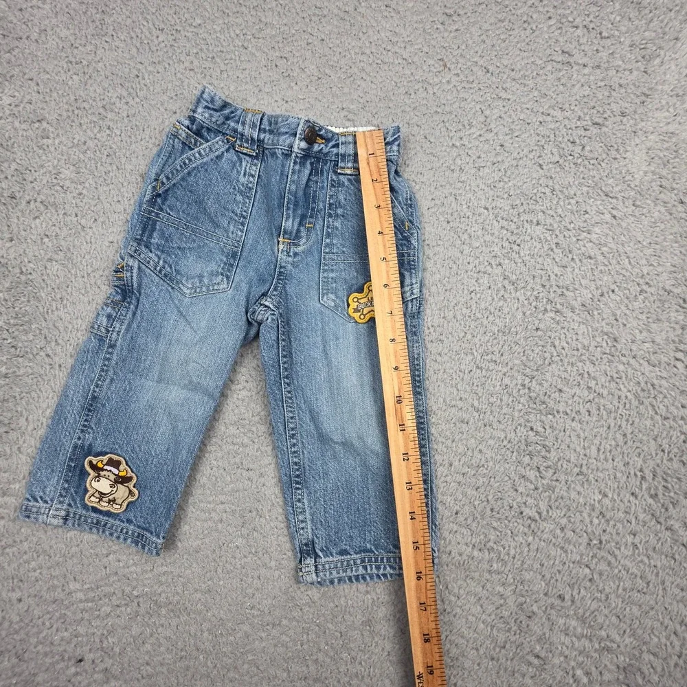 OshKosh B'gosh BTG Carpenter Jeans Toddler 18M Blue Western Cowboy Lil Buckaroo